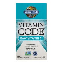 Garden of Life, Vitamin Code, Raw Vitamin E, 60 UltraZorbe Veggie Caps